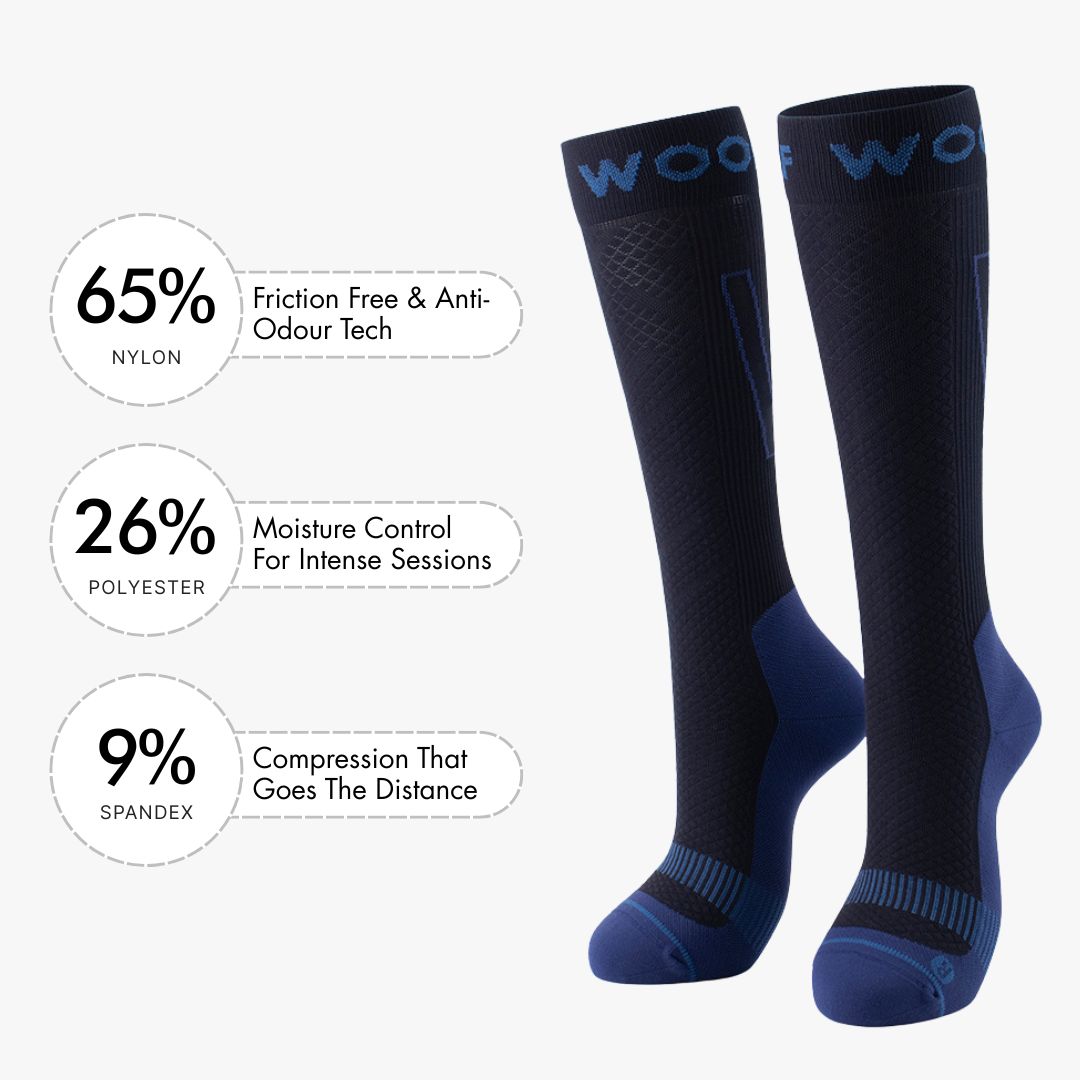 Navy Performance Compression Socks