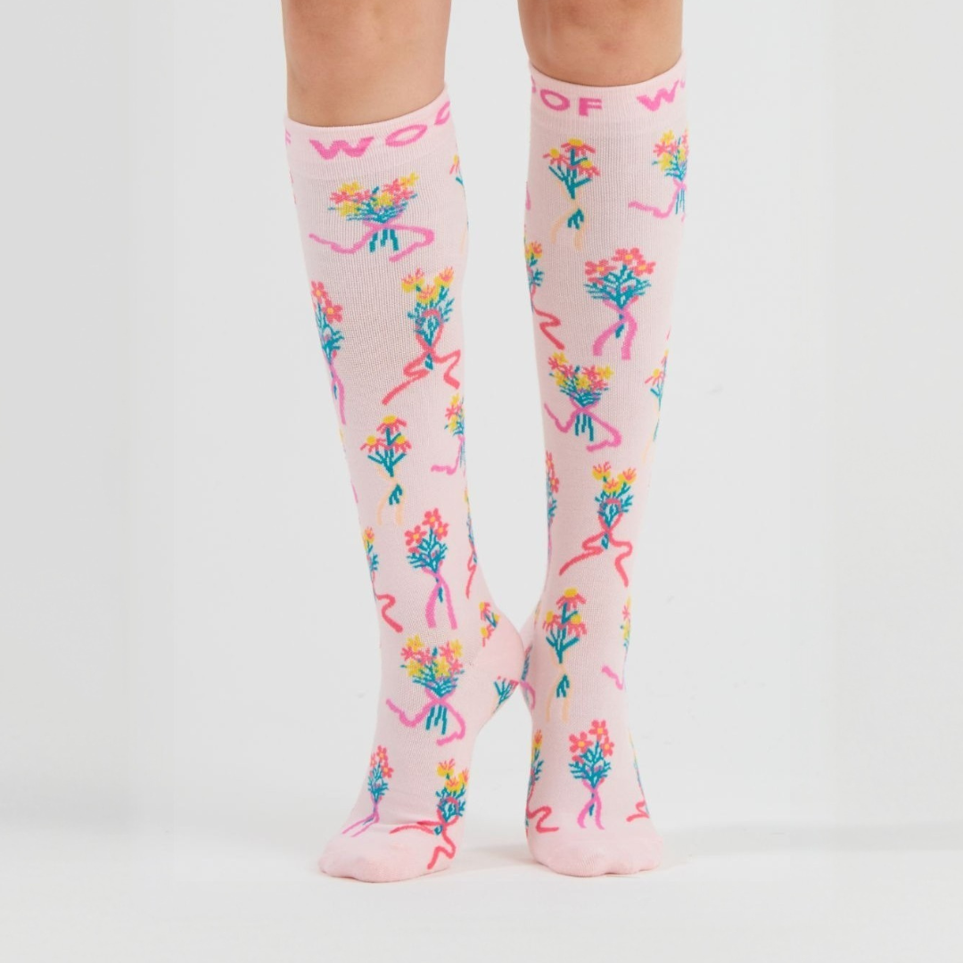1 in 7: Breast Cancer Awareness Bamboo Compression Socks