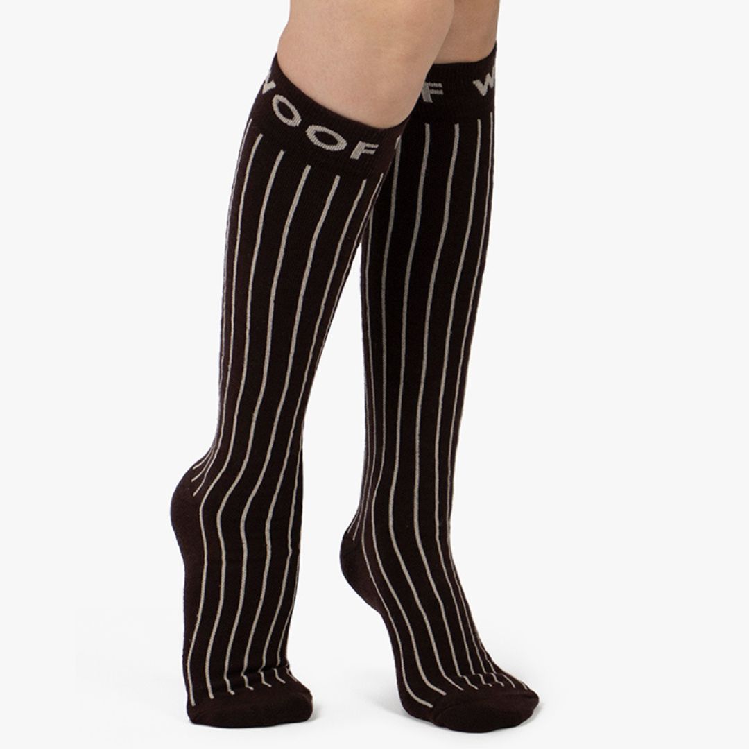 Pinstripe Bamboo Compression Socks (Old Sizing)