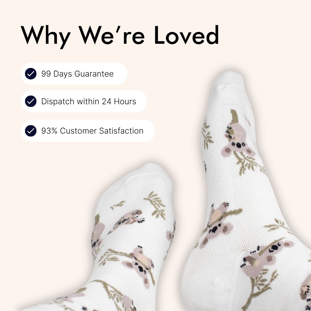Pastel Blue Performance Ankle Compression Socks
